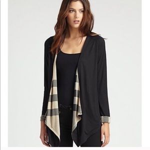 Burberry draped waterfall cardigan M